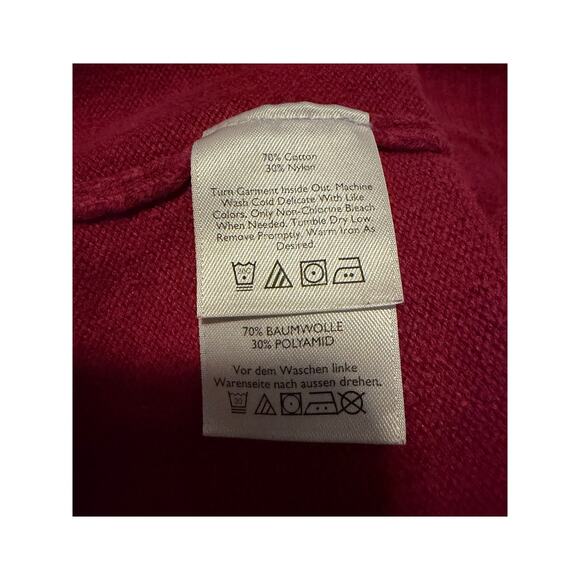 Eddie Bauer Cotton Blend V Neck Sweater in Mulberry, Women's Size M - Picture 8 of 8